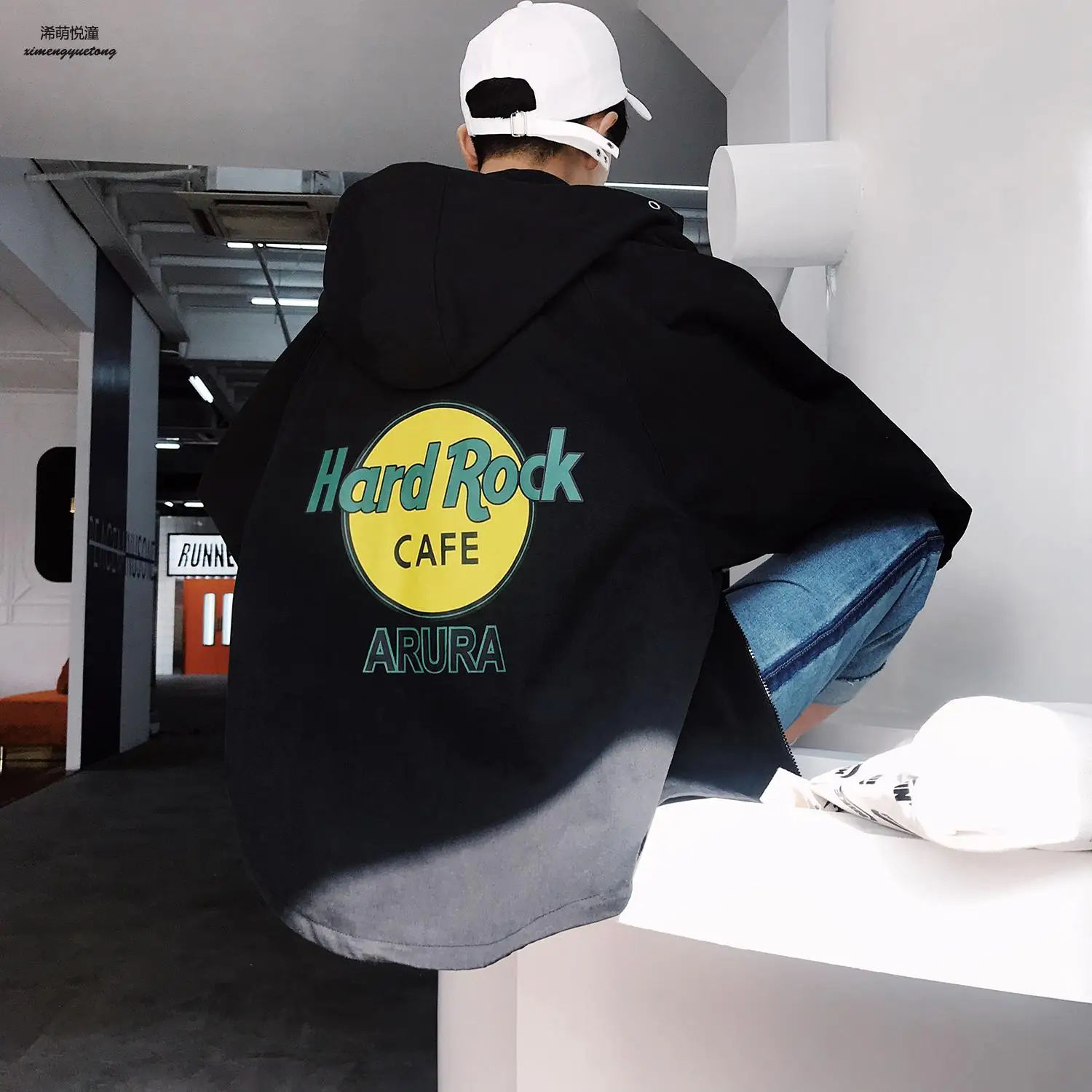 2018 на осень зиму новые модные уличные дикие Письмо печати Свободные куртка