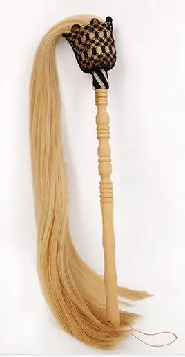 Wooden handle real horsetail whisk tai chi martial arts drama Buddha buddhist Taoist duster top quality | Спорт и развлечения