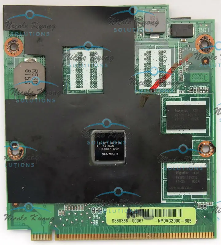 

Видеоплата 60-NPDVG2000-B05 69N09HV20B05 M50V-9PGE2 08G2015MM20Y 9300M GS 512MB VGA для ASUS M50V N80V N80VC N80VM N80VN
