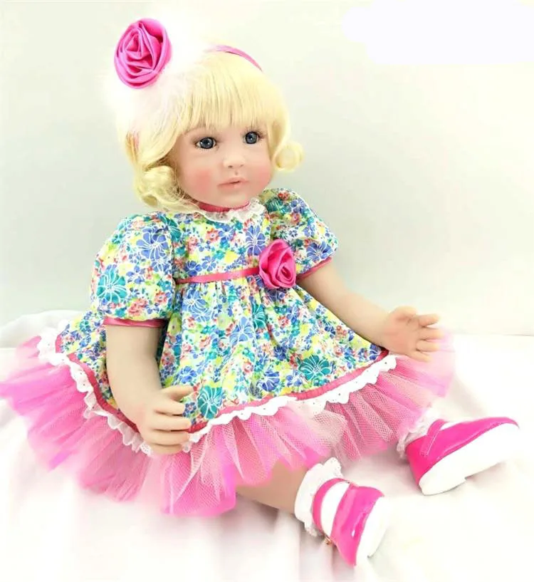 

DOLLMAI 60CM Real Baby Doll Pretty Princess reborn Doll Realistia children Bebe Bonecas for girls Soft simulation babies toys