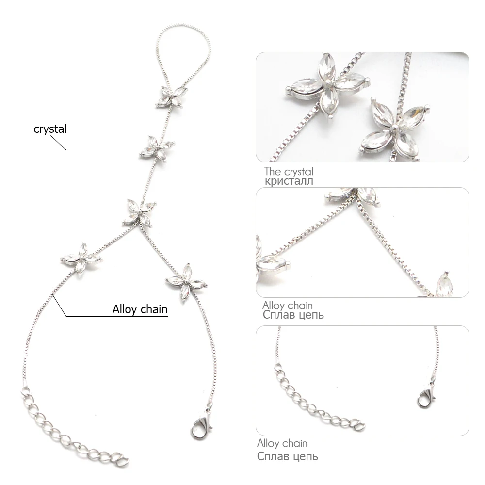 Женский винтажный браслет с кристаллами серебряного цвета|bracelets for|chain braceletbracelets