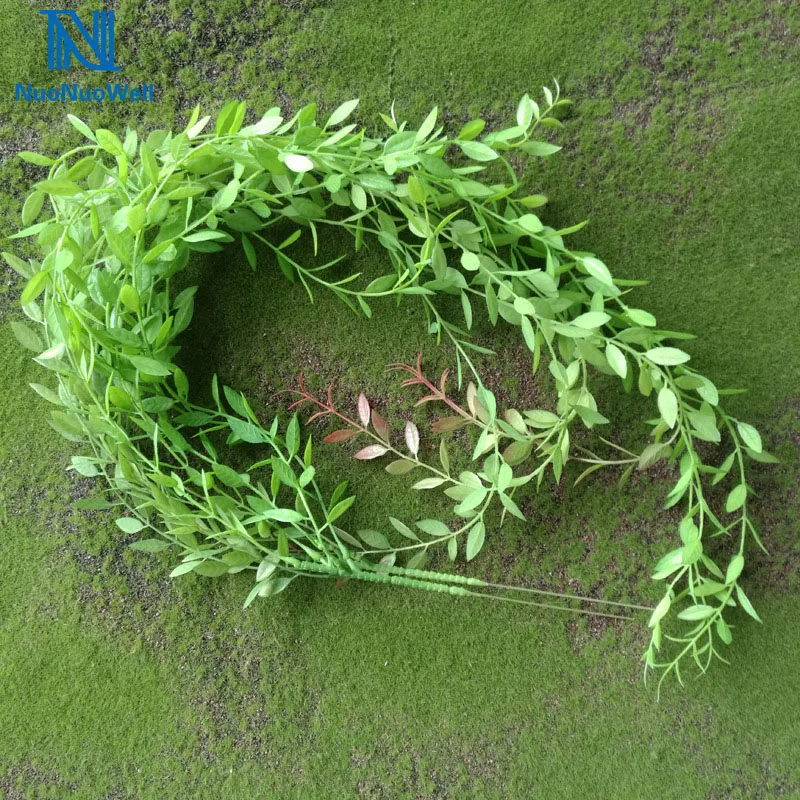 

NuoNuoWell 5x Artificial Willow Branches 90cm Wicker Vines Wall Mounted Fake Foliage Green Plant Home Garden Decor
