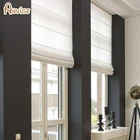 Белая занавеска, сделай сам Римский оттенок, пользовательские оттенки, Римские Оттенки, льняные оконные шторы, Римские Оттенки ручной работы