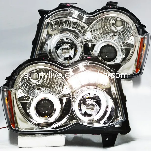 Для Jeep Chrysler для Grand Cherokee светодиодная фара ангельские глазки 2008-2010 год