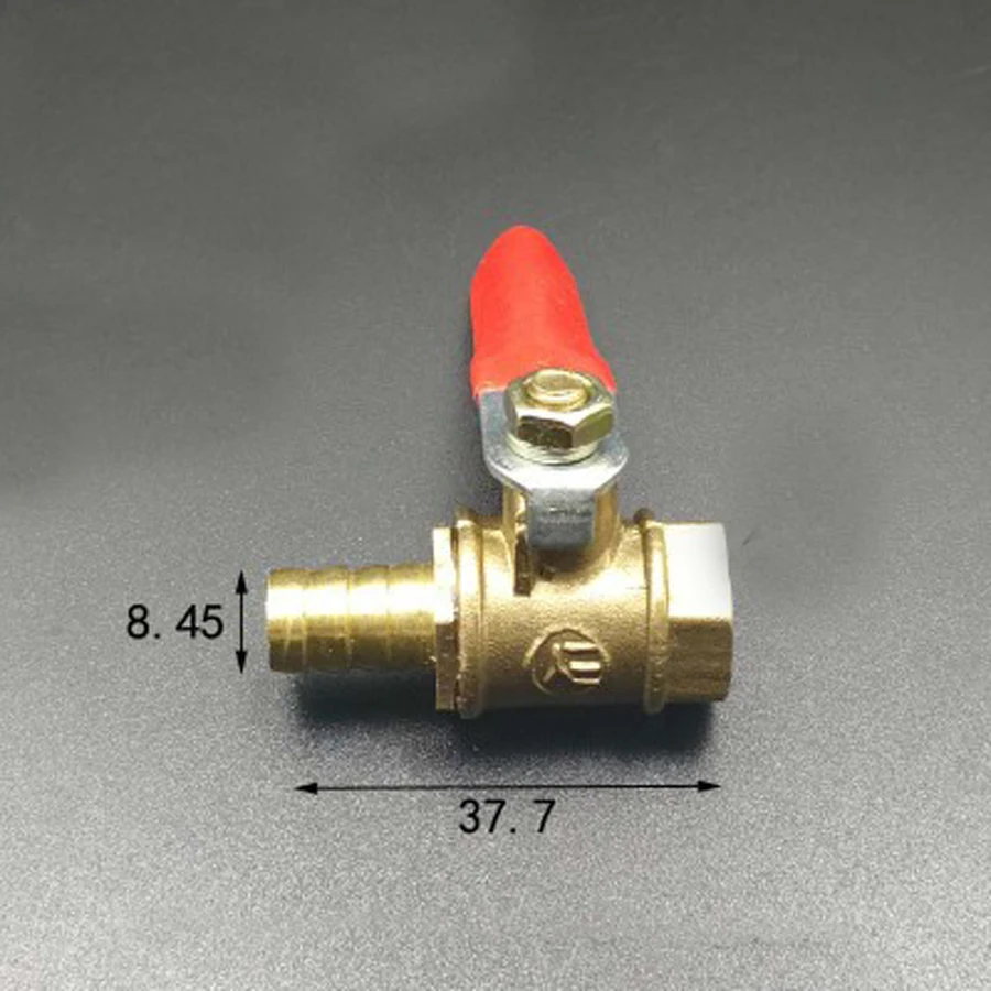 DN8 1/4 &quotBSP Женский x 8 мм шланг хвостовый латунный шаровой кран водяной газ 57 PSI