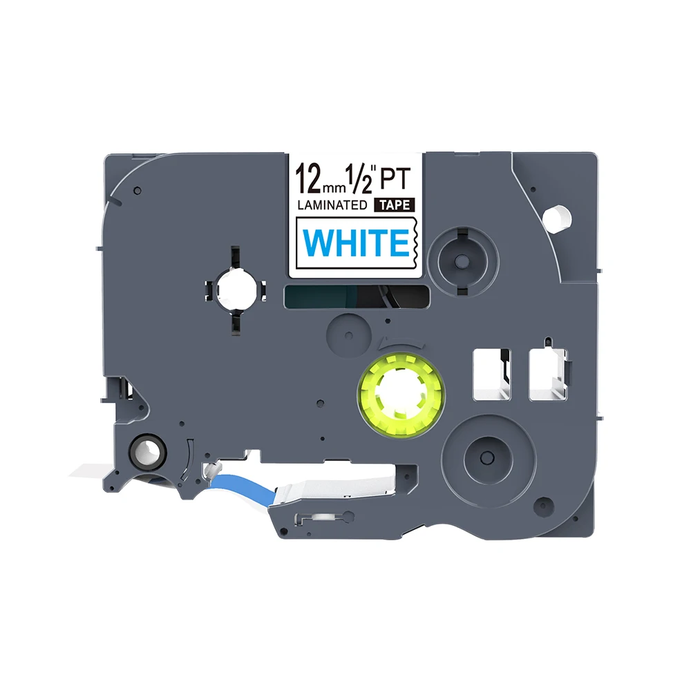 Blue On White 1 шт. Клейкая лента tze231 12 мм черная на белой ленте 12 мм TZ-231 совместимая ламинированная для принтера Brother P-touch Tze-231 - Цвет: Blue On White