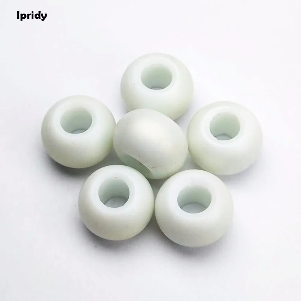 10 шт./лот цветные стеклянные бусины Rondelle с покрытием 15 мм Европейские Бусины