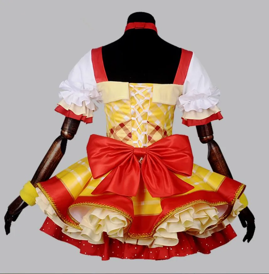 Женский костюм для косплея love live милая аниме вечевечерние на Хэллоуин cos Hoshizora Rin