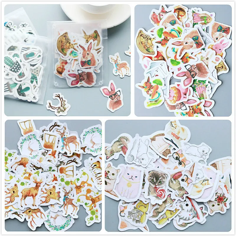 1 шт./Продавать Животные приходят канцелярские наклейки столб пакета планировщик