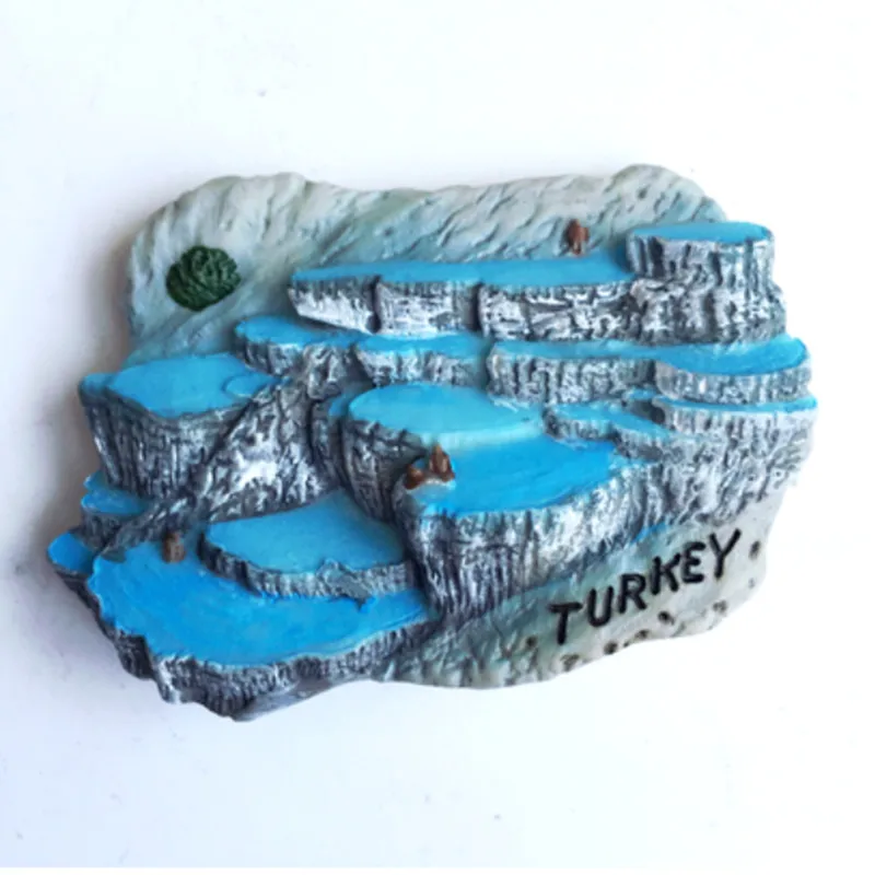Turkey Pamukkale 3D High end Hand made Painted Fridge Magnets Travel Souvenirs Gift Refrigerator Magnetic Sticker|magnetic sticker|fridge magnet