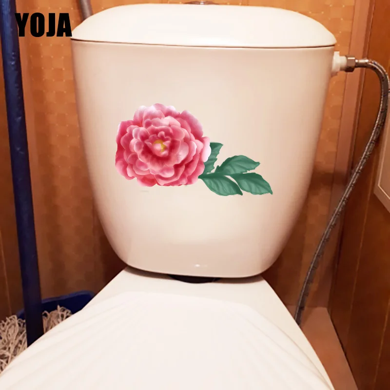 

YOJA 24*13,3 см древние пионы, цветы для дома декор гостиной классический стикер для ванной, туалета T1-0565
