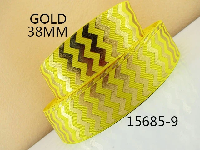 David accessories серебряный золотой фольги в горошек love корсажная лента, сделай сам, Святого Патрика День Святого Валентина банты волосов подарочная упаковка, 5Yc3237 - Цвет: 38mm