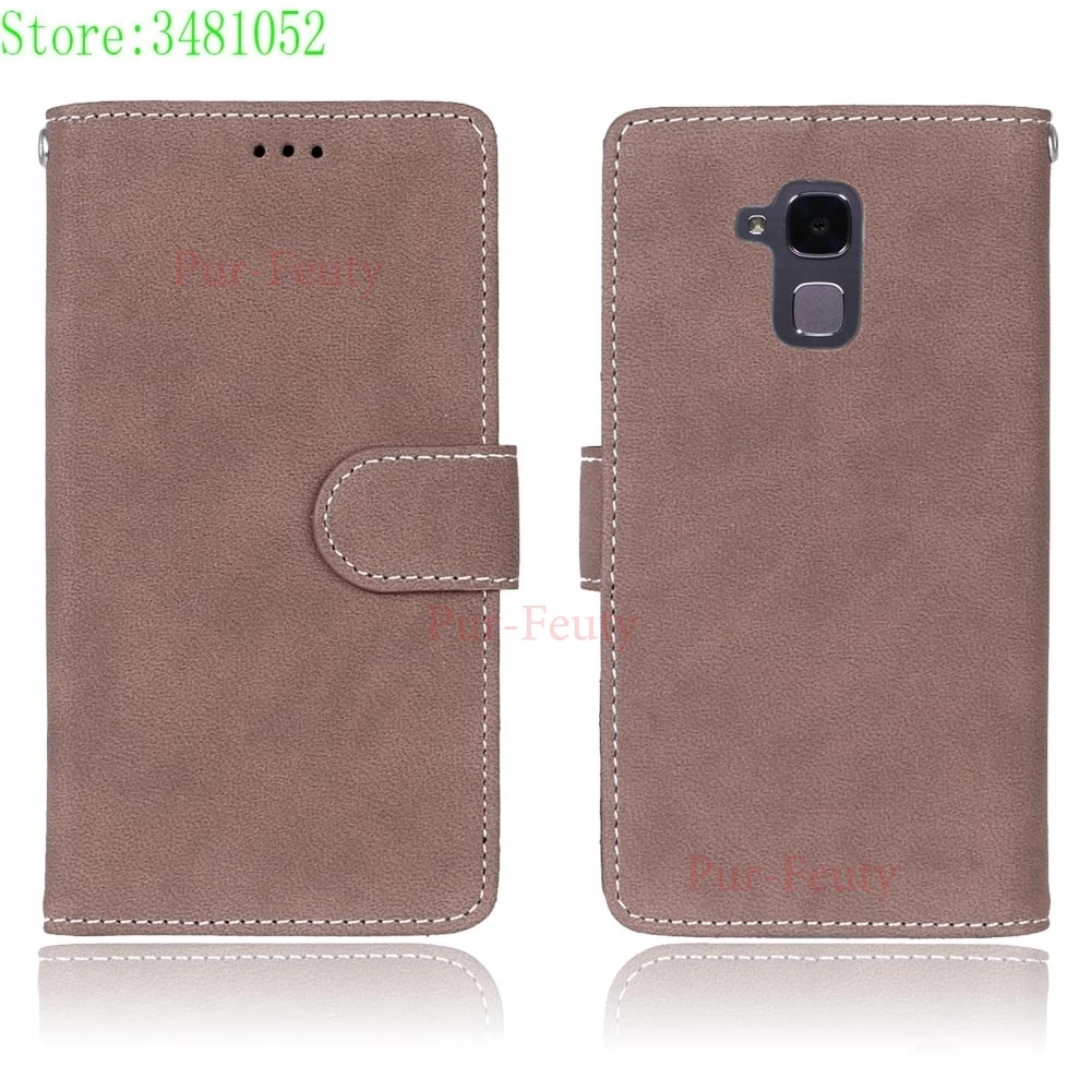 Brown Флип-чехол для huawei Honor 5C 5 C NEM-L21 NEM-L51 чехол для телефона кожаный чехол для huawei Honor 7 Lite 7 Lite NEM L21 L51 L31 чехол - Color: Brown