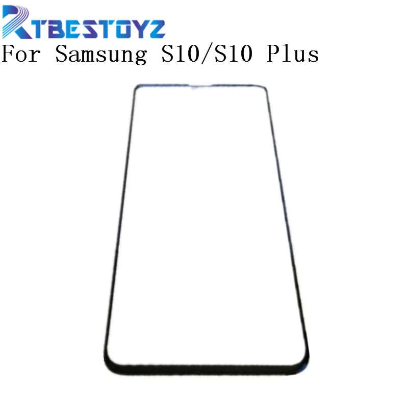 RTBESTOYZ LCD Front Outer Glass Panel For Samsung Galaxy S10 6.1"/ S10 Plus 6.4" Touch Screen Front Glass Lens Replacement