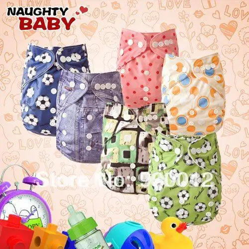 30% Off Baby Diaper New Cloth Diapers Double Row snaps 25 Different Colors Cloth Nappies Reuable Nappy 23PCS With 23 Inserts