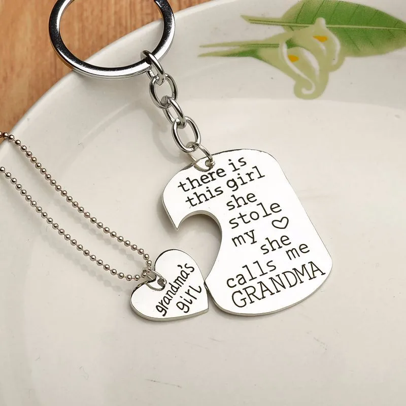 Лидер продаж 12 компл./лот Подарочные ожерелья с подвесками в виде дедушки бабушки