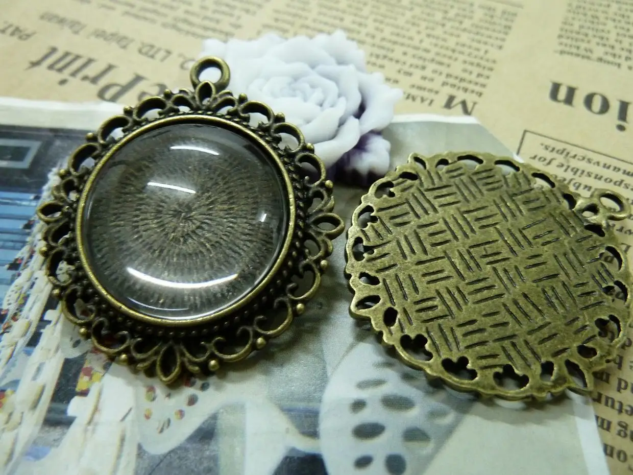

Accessories accessories vintage ancient bronze laciness base d284 40 43 25mm inradius