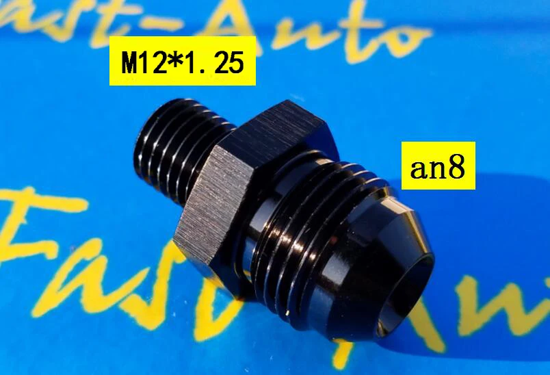 Алюминиевый переходник с наружной резьбой M12 P1.25 * 1 25 x to 8an an8 an 8 3/4unf черный|Подача и