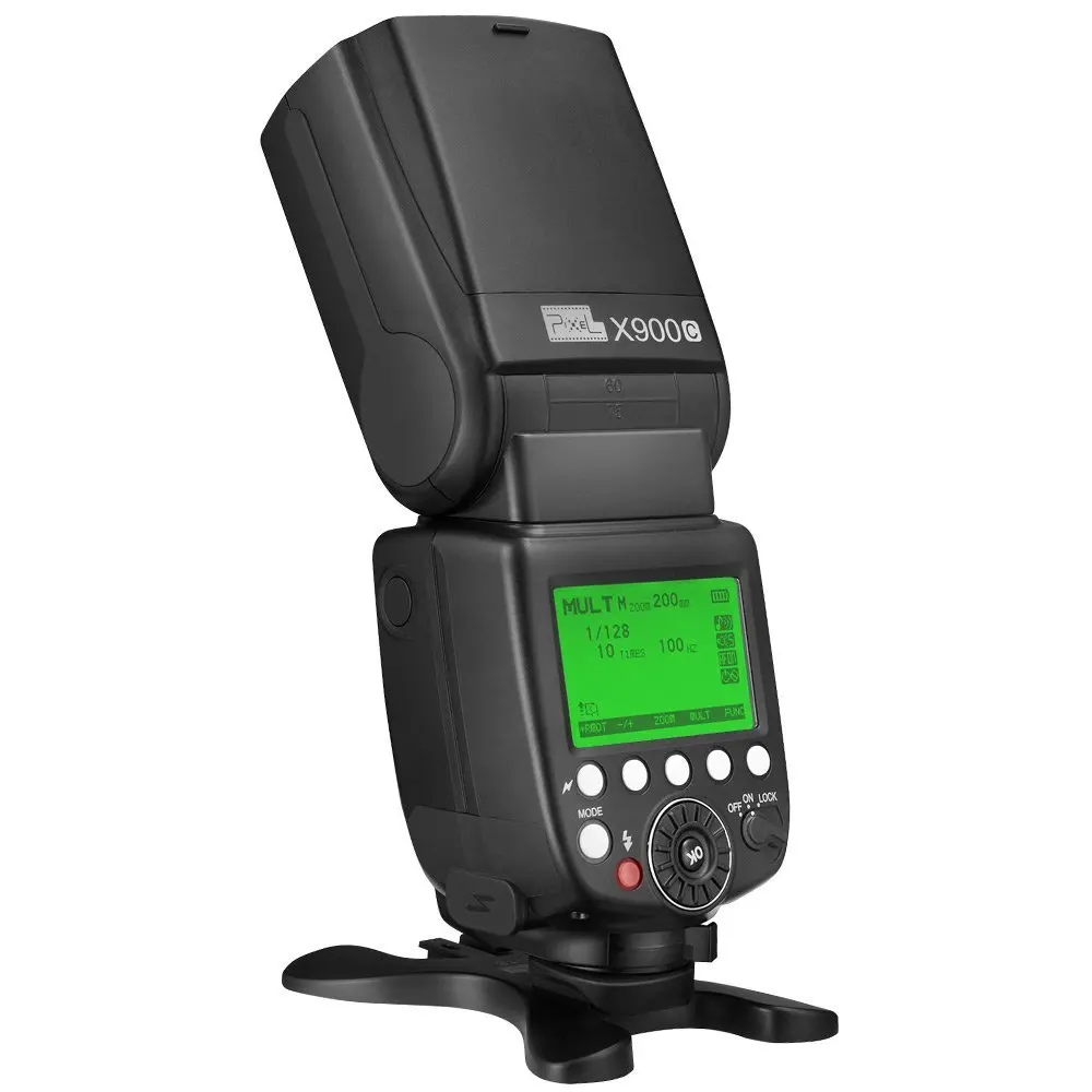 PIXEL X900C X900-C E-TTL фотокамер Speedlite HSS 1/8000 Вспышка Speedlite 2,4 ГГц Беспроводной Управление S1/S2 Камера вспышка для Canon с литиевой Батарея