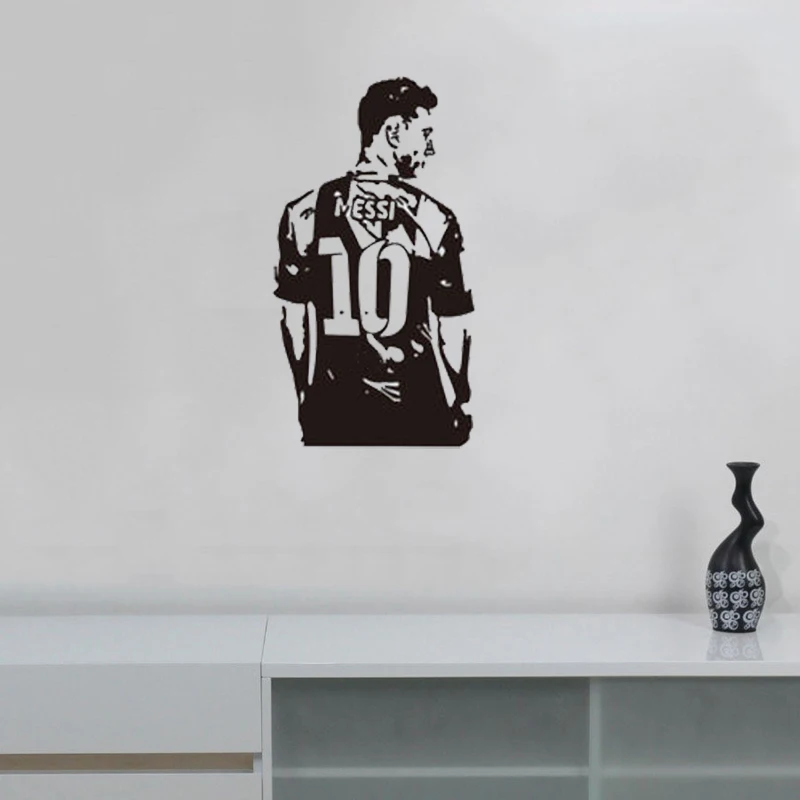Настенная Наклейка stizzy Messi настенные наклейки для футбола звезды футболиста