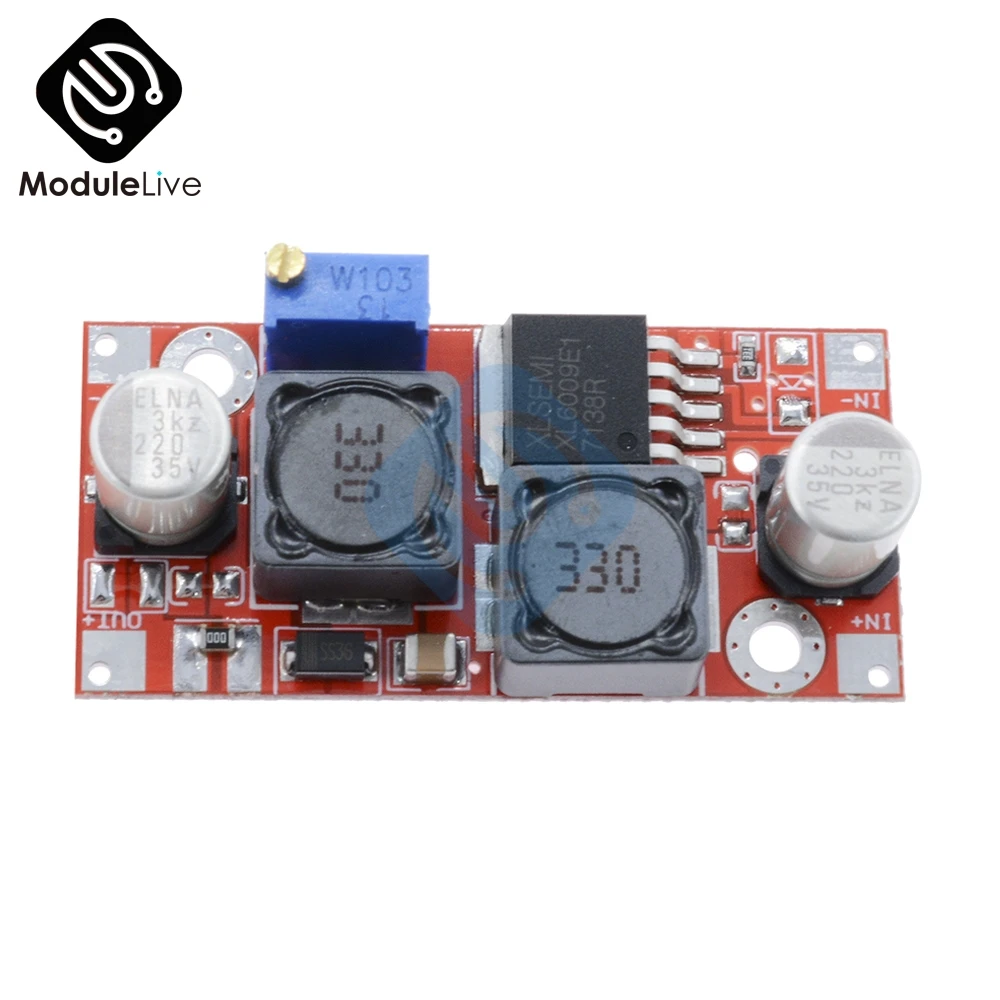 XL6009 Boost DC Регулируемый понижающий преобразователь модуль трансформатора