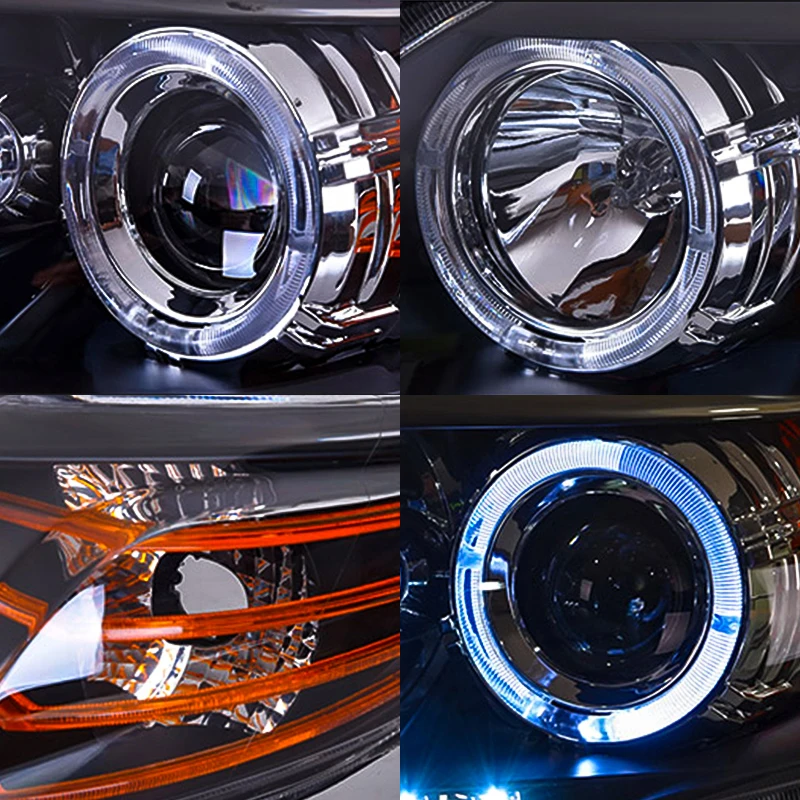 Hlxg 2 шт. Автомобильные фары для Toyota Corolla 2011/2012/2013 в сборе W/светодиодный DRL