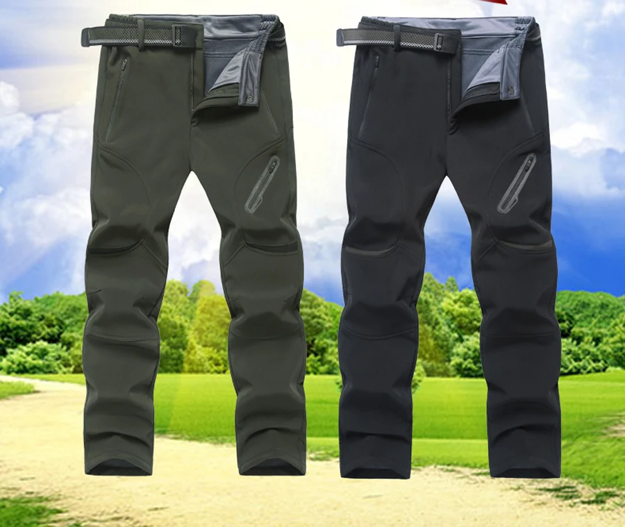 Жутко и boror Большие размеры 7XL 8XL 9XL мужские Акула softshell кожи зимние водонепроницаемые Штаны пиджаки руно Туризм Горный мужской Мотобрюки
