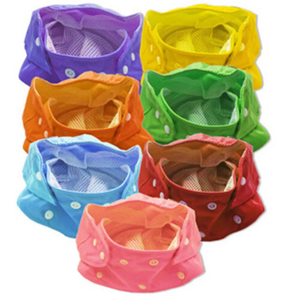 5 шт./лот модные регулируемые мягкие подгузники для новорожденных из