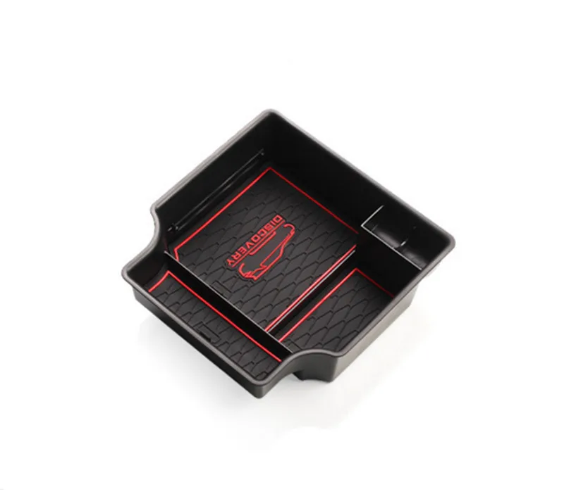 1Pcs Black DISCOVERY 5 Plastic Car Interior Armrest Box Store Content Interlayer Decoration For New |