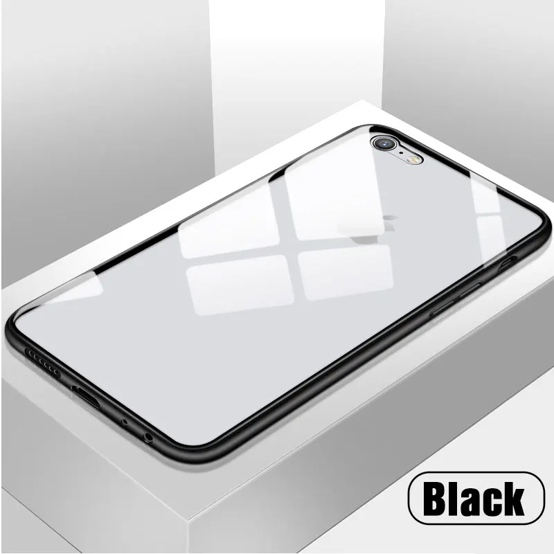 Магнитный задний стеклянный чехол для iPhone XR XS MAX X 8 Plus 7 металлический магнит Адсорбция полный чехол s для iPhone 7 6 6S 8 Plus чехол - Цвет: Red