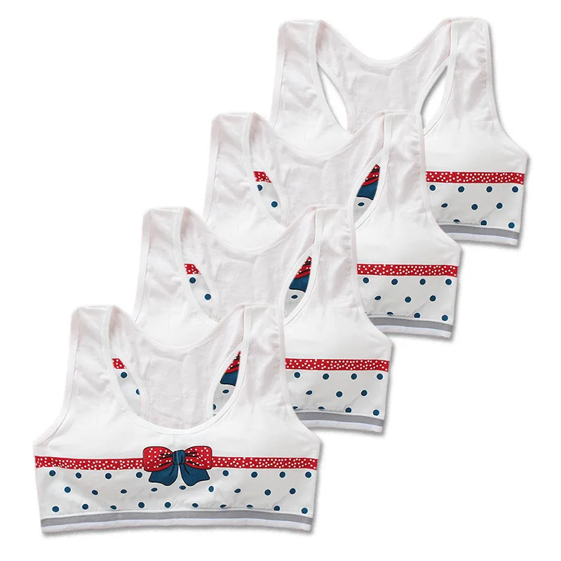 Бюстгальтер 3 шт./лот нижнее белье для девочек и подростков хлопковый жилет
