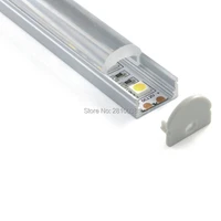 10 x 1m setslot 60 degree corner aluminum profile led strip light and u type channel for recessed wall or ceiling lights