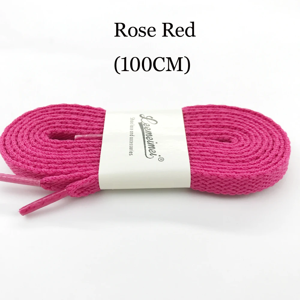 100 см шнурки для обуви высокого качества Полиэстер Модные Спортивные Повседневные туфли кружева твердые плоские шнурки Cordones Zapatilla 20 цветов