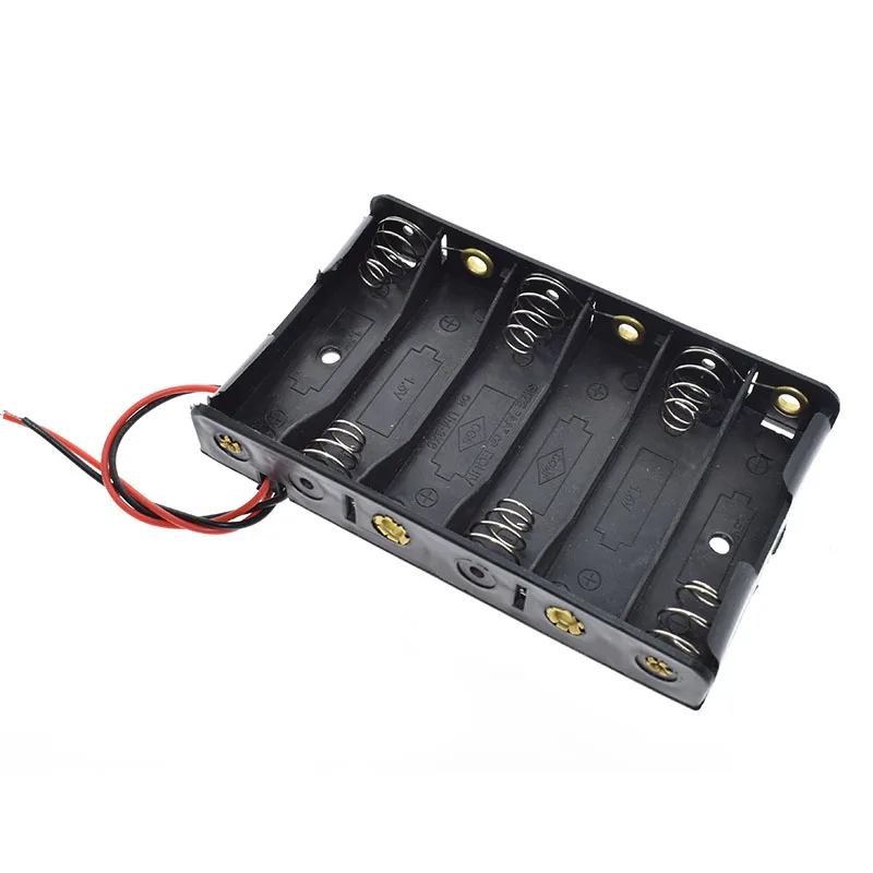 6 Port AA Размер мощность Батарея чехол для хранения коробка держатель провода с 1 2 3 4 6 слотов Контейнер сумка DIY стандартные батареи зарядки Droship - Цвет: 6 Port