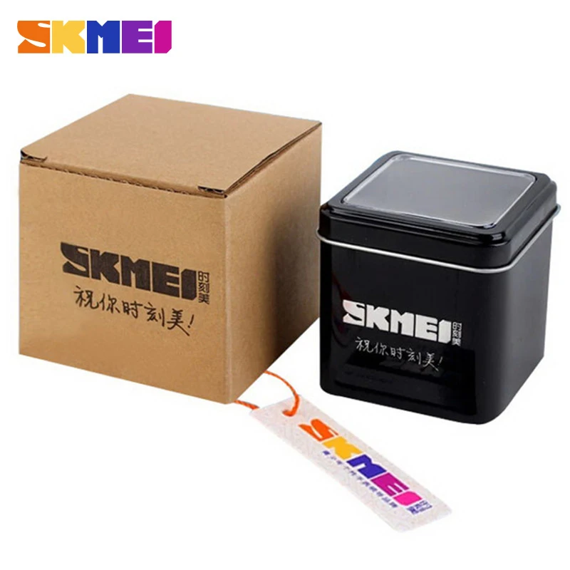 

Брендовые часы SKmei, металлическая коробка, модная Подарочная металлическая коробка