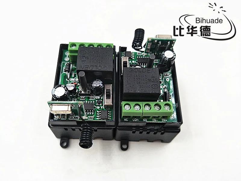 433Mhz Universal Wireless Remote Control Switch DC12V 10A 1CH relay Receiver Module and 2pcs Transmitter Controls | Электроника