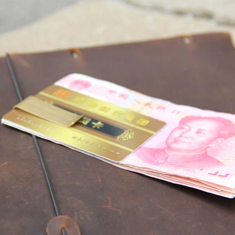 Держатель для денег в стиле унисекс зажим кошелька карман карт хранения из