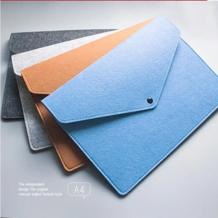 Шерстяной войлочный портфель А4 Студенческая сумка для информации женская