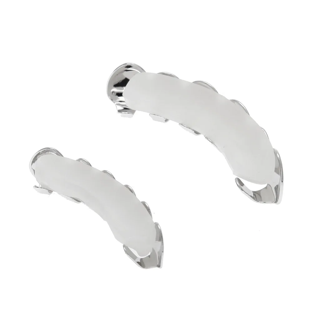 Посеребренная Кепка в стиле хип-хоп с зубами сверху и снизу украшение для