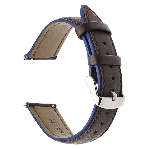 Франция натуральная кожа ремешок для часов двойной цвет для Asus ZenWatch 1 2 для мужчин LG G Watch Urbane векторный быстросъемный ремешок на запястье