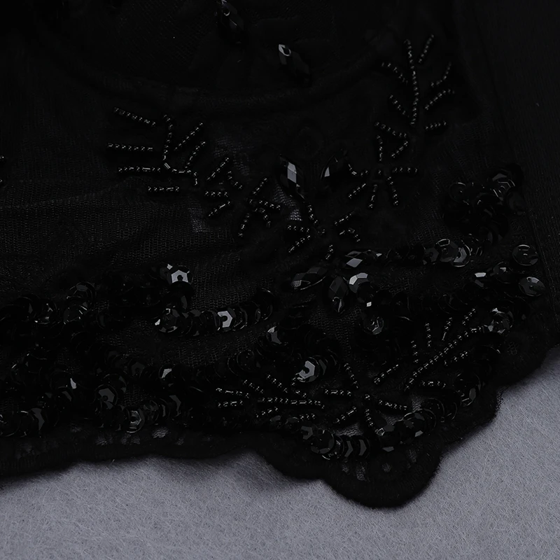 INDRESSME 2019 New Sexy Bra Cropped Top Embellished Lace Beading Spaghetti Straps Skinny Hot Summer Women Sexy Club Party Tops