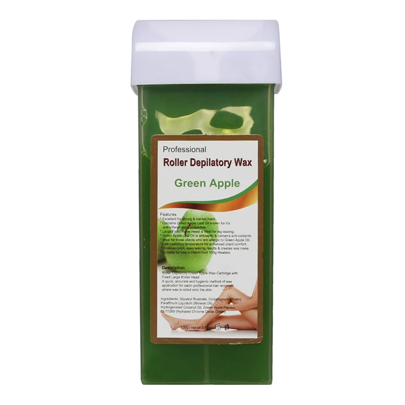 Green apple 1 шт. эпилятор для эпиляции восковой Эпилятор восковой крем для лица воск для зоны Бикини подмышек мед 13 вкус все типы кожи TSLM1 - Цвет: Green apple