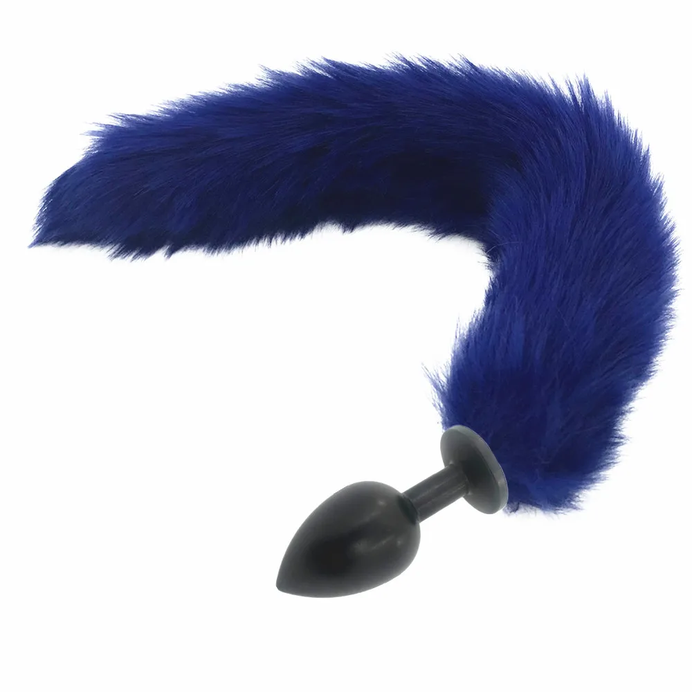 Металлический эротический анальный хвост длинные лисички Анальная пробка