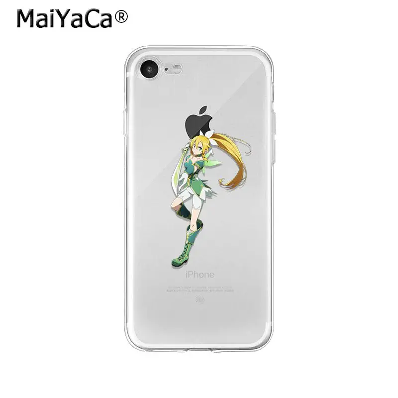 MaiYaCa аниме меч искусство онлайн ТПУ мягкий чехол для телефона Apple iPhone 8 7 6 6S Plus X XS MAX