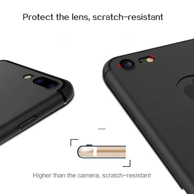Voguery тонкий матовый силикона силиконовый чехол для iPhone 7 6S 6 плюс кожи Карамельный