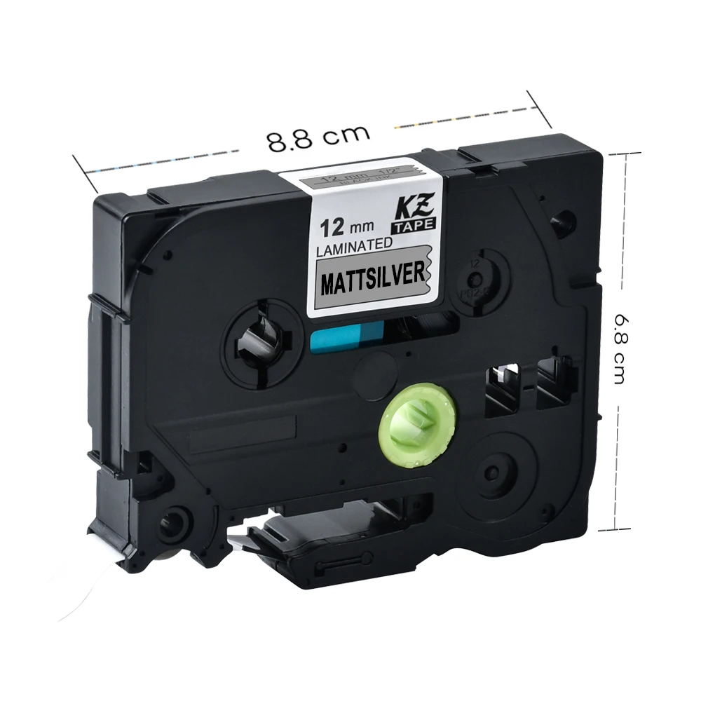 

CIDY TZe M931 TZ M931 Tze-M931 tz-M931 10pcs black on mattesilver tze compatible laminated tape for brother label printers