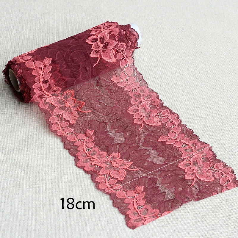 

MLAEY 2Yards Exquisite Elastic stretch Lace Trim High Quality Lace Fabric DIY Craft&Sewing Dress Clothing Accessories