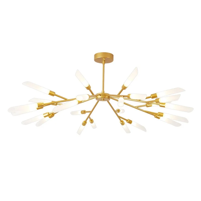 

Postmodern chandelier ceiling Nordic home deco lighting Glass fixtures living room hanging lights bedroom pendant lamps