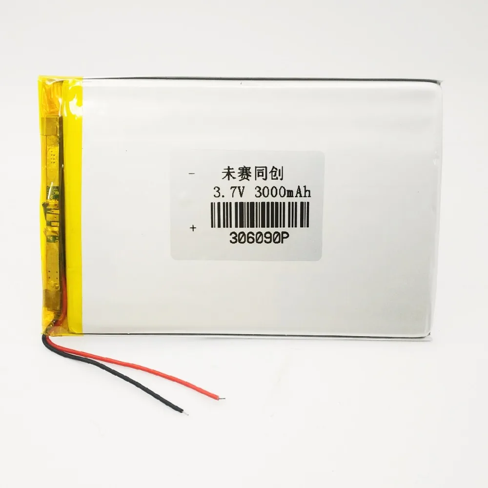 7 дюймовый планшетный ПК батарея 3 V 306090 3000MAH литиевая полимерная аккумуляторная