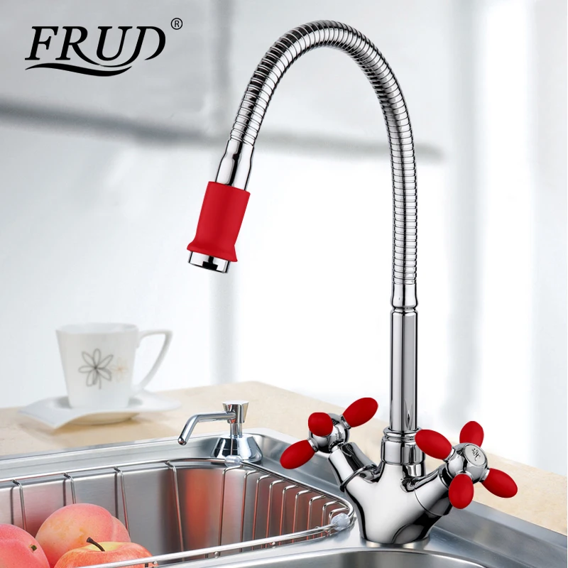 Смеситель для питьевой воды с фильтром красный/зеленый цвет|flexible kitchen tap|kitchen tapsingle